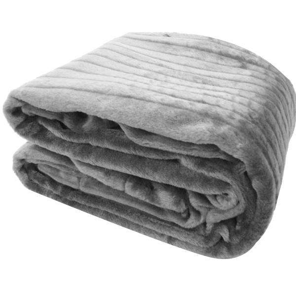 Quality Mink Winter Blanket - 3 Ply Queen Size- Grey **Snooze! You Loose**