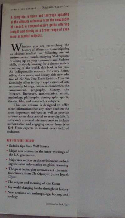 The New York Times Guide to Essential Knowledge: A Desk Reference for the Curious Mind