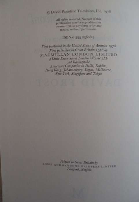 I Gave Them a Sword: Frost on Nixon David Frost