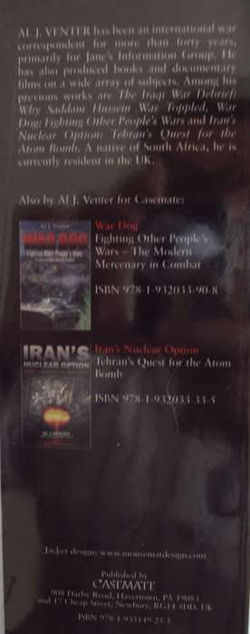 Barrel Of A Gun: A War Correspondent`s Misspent Moments In Combat Al J Venter Publisher