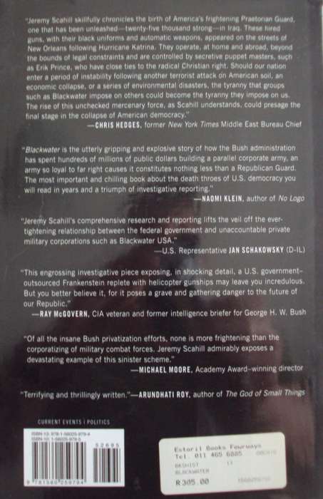 Blackwater The Rise of the Worlds Most Powerful Mercenary Army  Jeremy Scahill