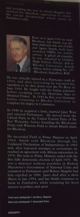 The Great Betrayal - The Memoirs of Ian Douglas Smith  Signed Ian Smith
