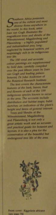 Trees & Shrubs of the Witwatersrand Magaliesberg & Pilanesberg Joan Van Goch & John Anderson Signed