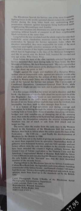 The Elite  -  The Story of The Rhodesian Special Air Service Barbara Cole