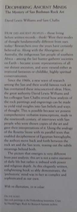Deciphering Ancient Minds The Mystery of San Bushman Rock Art David Lweis Williams & Sam Challis
