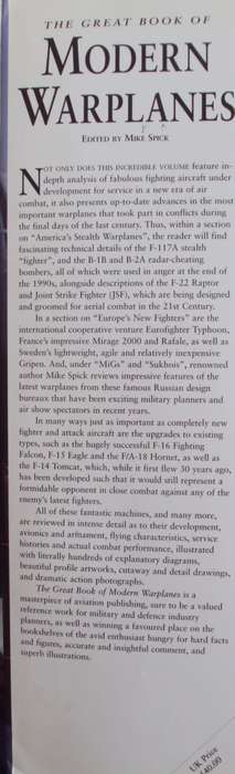 The Great Book of Modern Warplanes Mike Spik