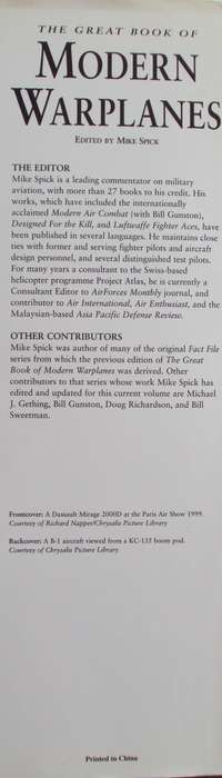 The Great Book of Modern Warplanes Mike Spik