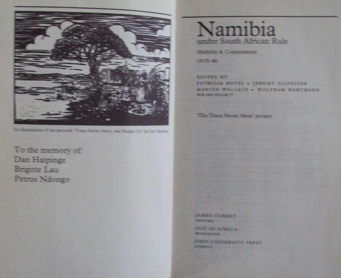 Namibia under South African Rule Mobility & Containment 1915  46