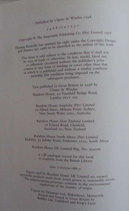 The Great Shame A Story of the Irish in the World and the New  Author: Thomas Keneally      Publishe