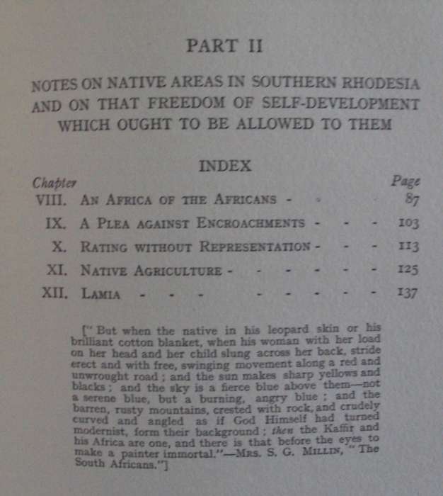 An Africa for Africans Plea on behalf of Territorial Segregation Areas & of their Freedom