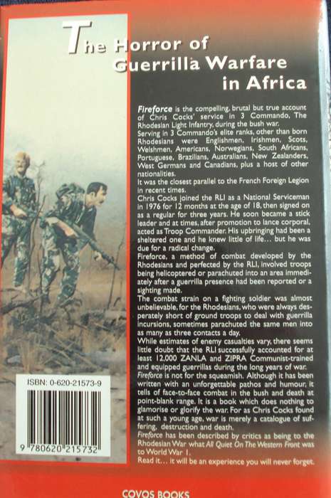 Fireforce One Mans War In The Rhodesian Light Infantry Chris Cocks