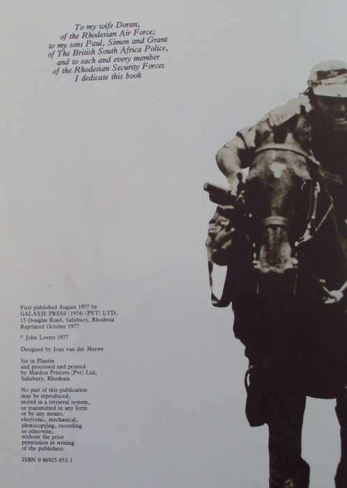 Contact A Tribute to those who Serve Rhodesia  John Lovett