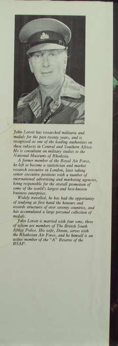 Contact A Tribute to those who Serve Rhodesia  John Lovett