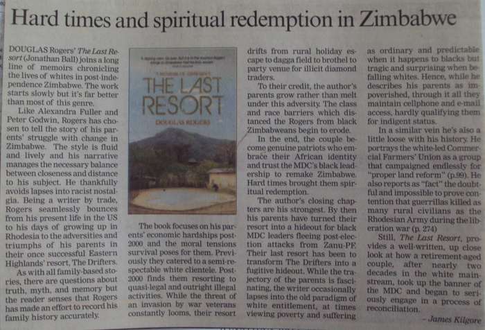 The Last Resort A Memoir of Zimbabwe Douglas Rogers