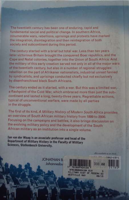 A Military History of Modern South Africa Ivan Van Der Waag