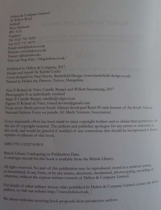 Mobile Warfare for Africa - 2 Volumes