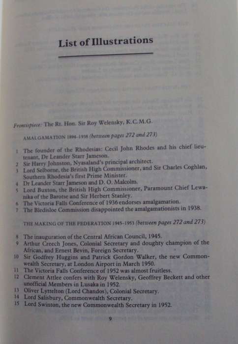 The Welensky Papers A History of the Federation of Rhodesia and Nyasaland J R T Wood