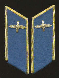 SOVIET RUSSIAN AVIATION AIR FORCE UNIFORM COLLAR TABS. Parade dress.