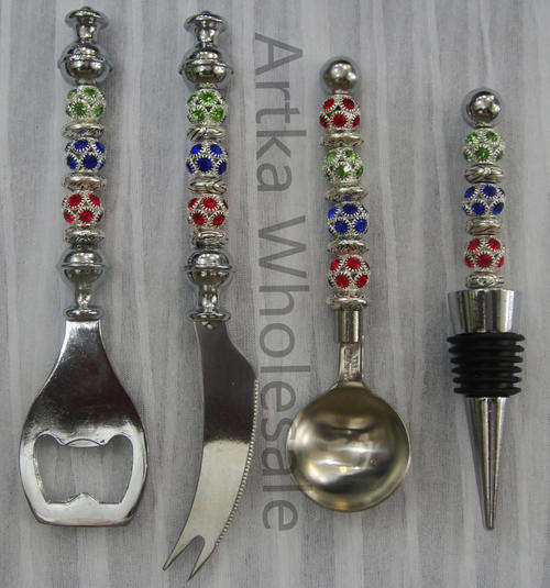 HAND BEADED ART CRAFT CUTLERY/PLEASE NOTE: THIS IS NOT SOLD PER SET,ITS PER EACH ITEM.