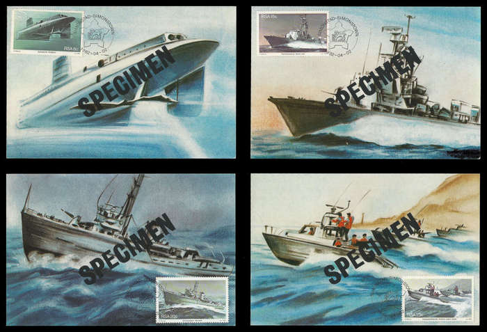 Republic of South Africa.  Overprinted SPECIMEN - Simonstown issue.