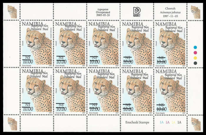 Namibia.  2005  Definitive Surcharges.  Unmounted mint. Catalogue value R2 000-00+.