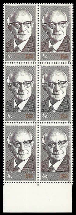 RARE!  Republic of South Africa. SACC 381. Black Jacket variety. Unmounted mint.