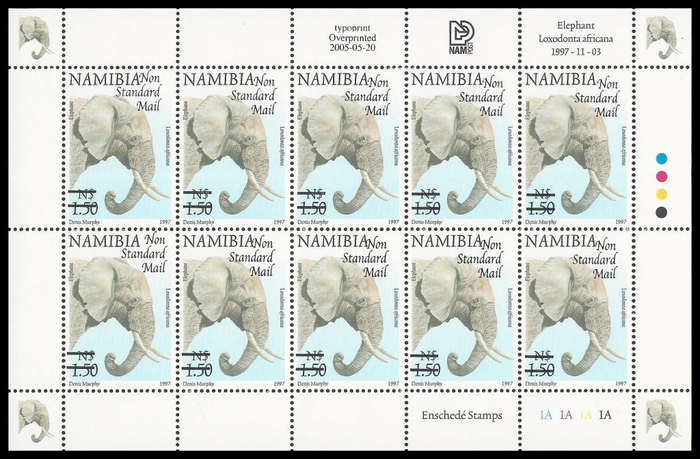 Namibia.  Cat.value R1 000-00+.  2005 Definitive Surcharges.  Unmounted mint.