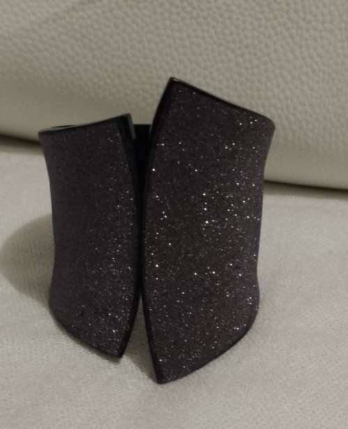 Solid Metal Shimmering Cuff Bracelet