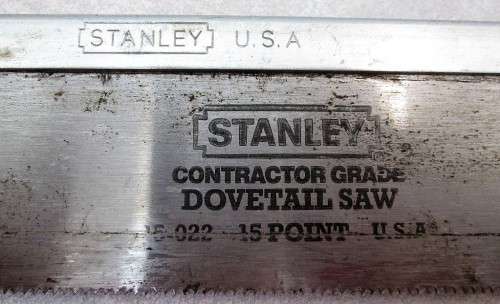 3X Stanley Saws, Including 15 Point Saw