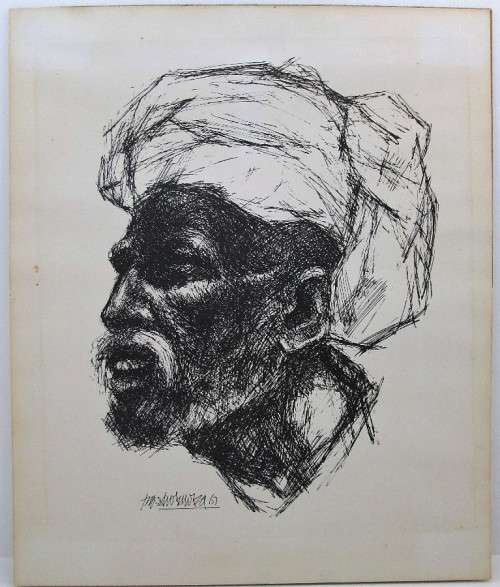 Striking Print, Pasted On Board - 41cm/34cm