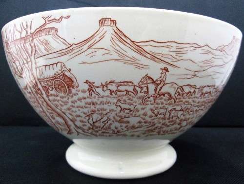 RARE!!! Large 1838-1938 Groot Trek Bowl With Lid!!! - NV de Sphinx, Holland - Perfect! - 26cm/20cm