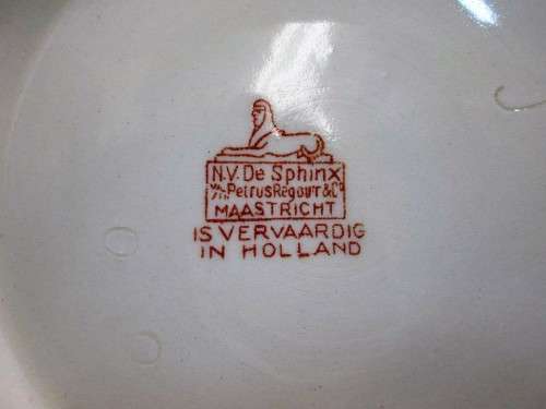 RARE!!! Large 1838-1938 Groot Trek Bowl With Lid!!! - NV de Sphinx, Holland - Perfect! - 26cm/20cm
