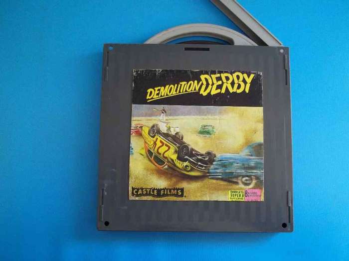 Vintage 8mm Film: Demolition Derby/Woody Woodpecker In Three Little Woodpeckers - Castle Films