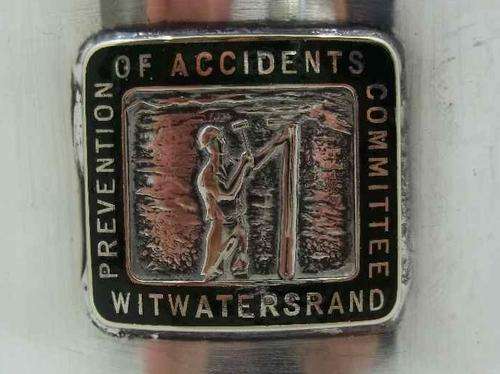 Prevention Of Accidents Committee Witwatersrand Silver Plated Presentation Mug - Height 16cm