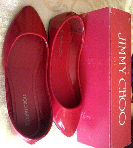 JIMMY CHOO PUMP- RED SIZE 5 - SUPER STYLISH+COMFY AND SMART!!!