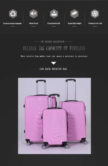 3 Piece Luggage Set | 4 Colours