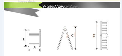 2M Retractable Portable Extension Telescopic Aluminum Ladder
