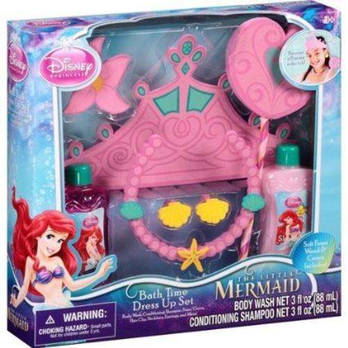 Disney Princess The Little Mermaid Bath Time Dress Up Set 7 pc