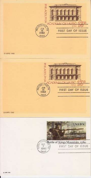 9 USA first day if issue cards - unused - as per scan