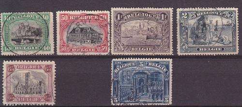 Belgium - 1869/1915 - Used with hinge remnants - very high values!