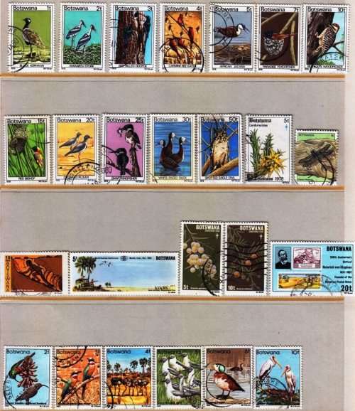 Botswana selection - Used with hinge spots and remnants