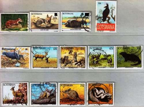 Botswana selection - Used with hinge spots and remnants