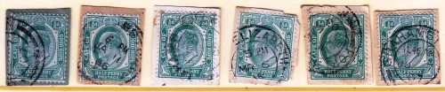 COGH - KEVII - 1901/1910 - On paper - 6 stamps - Good value!
