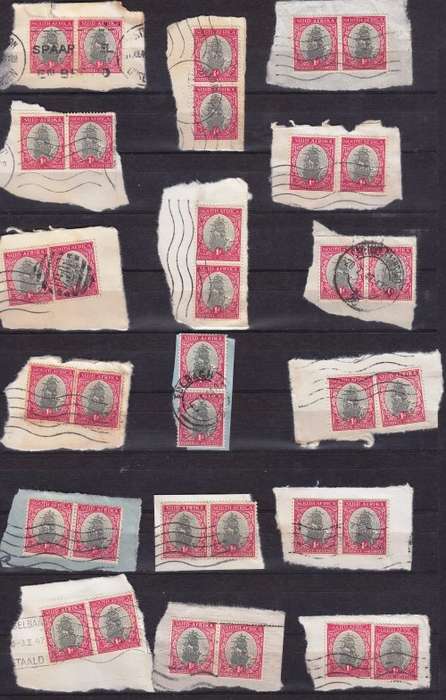 Union of South Africa Ship stamp on paper selection