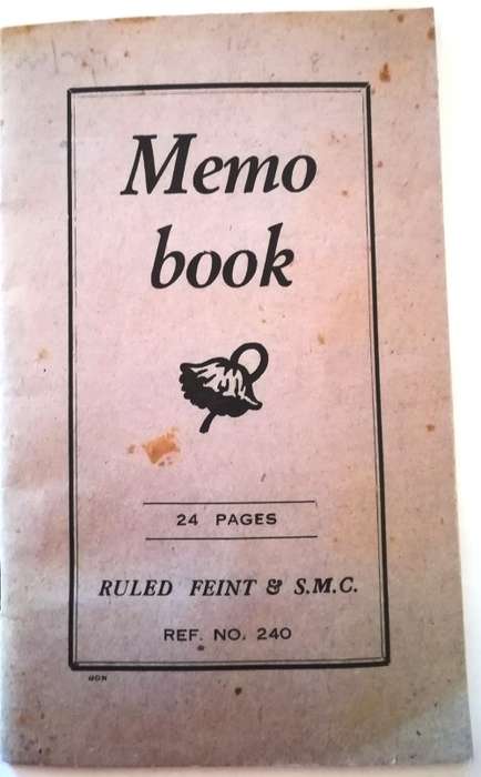 Union stamps in a memo book - As per photos