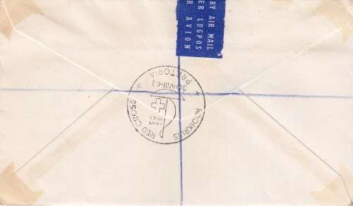 RSA - 1963 - FDCs - Red Cross