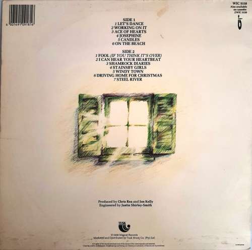 LP,CHRIS REA,NEW LIGHT THROUGH OLD WINDOWS,Record:VG+,Cover:VG,Label:EastWest,CAT:WICD 5118,Press:SA