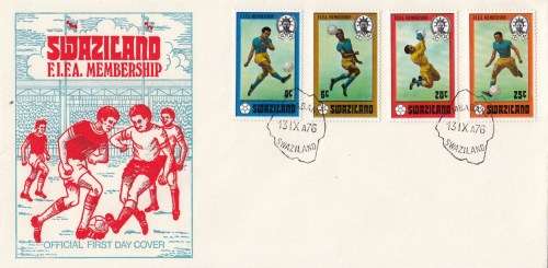 Swaziland, FDC, Unused, 1976, F.I.F.A Membership