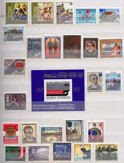 Austria,A large MNH,MH & used,Minor faults on some stamps