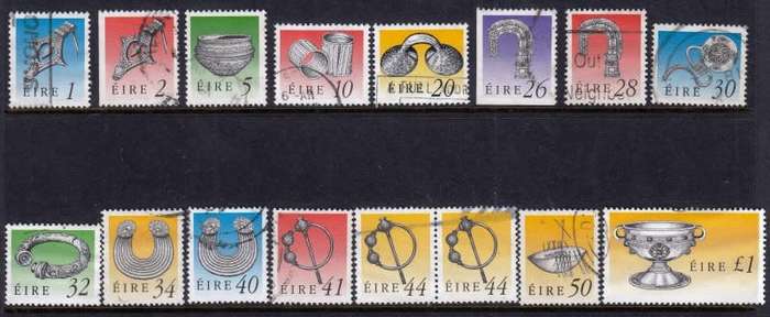 Ireland,Scott #767,768,771,774,777,782,785,786,789,791,1990/95,VFU,CV$26.00